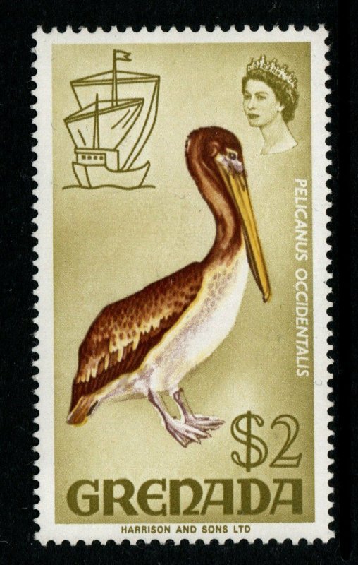 GRENADA SG319 1969 $2 BIRD DEFINITIVE MNH 