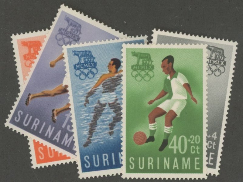 Suriname B75-9 * mint hinged sport olympic (2107 384)