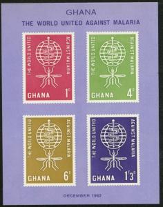 GHANA Sc#81a//191a 1960-64 Five Souvenir Sheets Mint NH