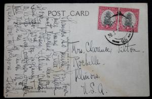 South Africa Post Card with SC# 24 Johannesburg Railway Station