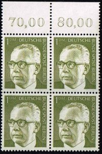 Germany 1970,Sc.#9N296 MNH, Dr. Gustav Heinemann (1899-1976)