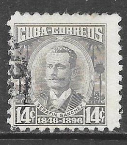 Cuba 525A: 14c Sarafin Sanchez, used, F