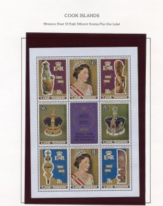 GROUP VIII 25th ANNIVERSARY OF THE CORONATION OF QUEEN ELIZABETH II  MINT  NH