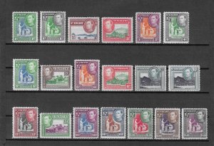 ST VINCENT 1949/52 SG 164/77 MNH Cat £50