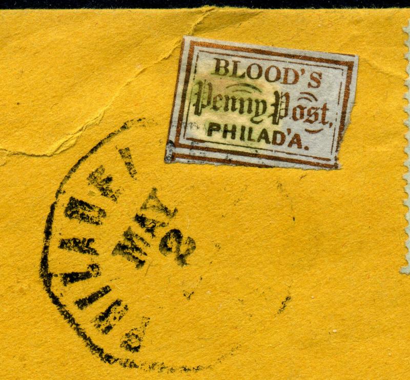 Scott #15L14 D.O. BLOOD & CO.  & Scott #24 Strip on Cover w/PSE Cert (#15L14-6)