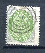 Denmark 1875 Sc 32 Numerical 25o  Used 8470