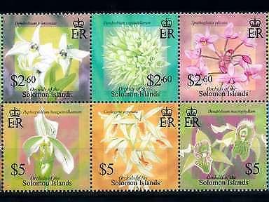 [79936] Solomon Islands 2004 Flora Flowers Blumen Orchids Block of Ten MNH