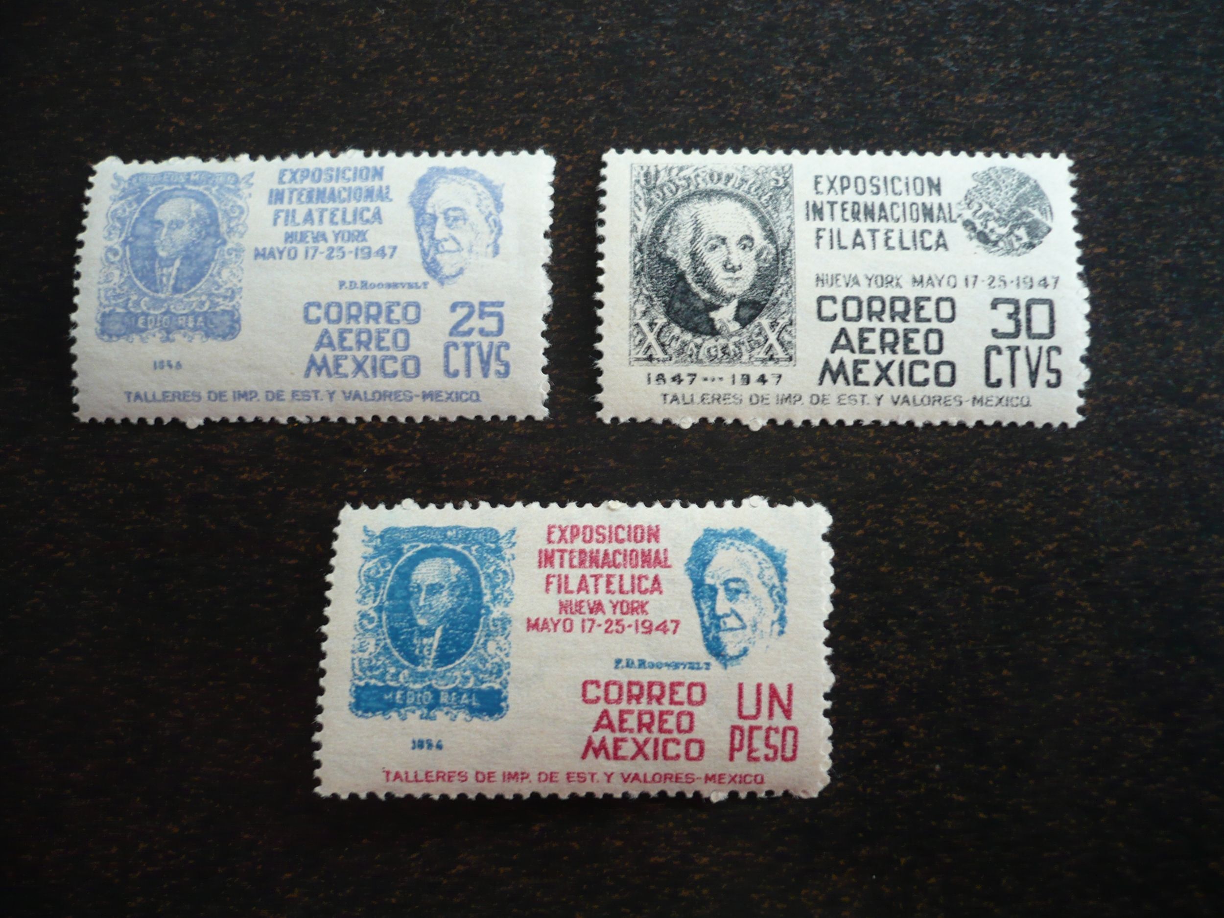Stamps Mexico Scott C167C169 Mint Hinged Set of 3 Stamps