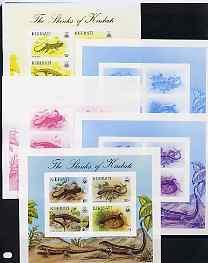 Kiribati 1987 Skinks imperf m/sheet containing 4 values, ...