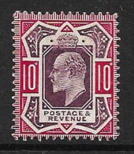 Sg 255 Spec M43(4) 10d Slate Purple & Deep Glossy Carmine De La Rue MOUNTED MINT