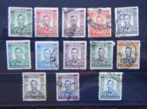 Southern Rhodesia 1937 set to 5s Used