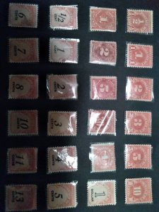 28 Collection Stamp Lot 24 MNH Postage Due + 4 Used Special Delivery Collection