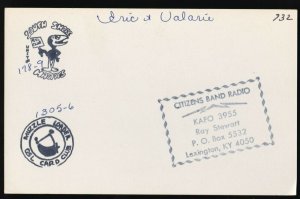 QSL QSO RADIO CARD  Cookie Monster/Lady Bird, Nova Scotia Canada (Q526)