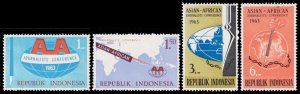 Indonesia Scott 593-596 (1963) Mint NH VF Complete Set C