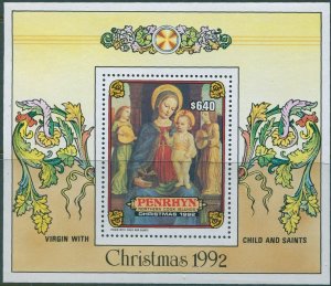 Cook Islands Penrhyn 1992 SG476 Christmas MS MNH