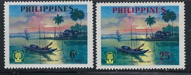 Philippines 817-18 MNH 1960 World Refugee Year (an1128)