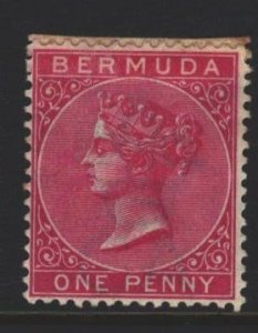 Bermuda Sc#19 MH - paper adhesion reverse at top