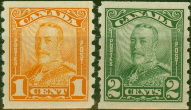 Canada 1928 Coil Set of 2 SG286-287 Fine LMM 