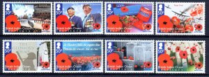 British Indian Ocean Territory 2011 Royal British Legion Mint MH Set SC 431-438