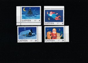 Latvia  Scott#  409-412  MNH  (1995 Christmas)