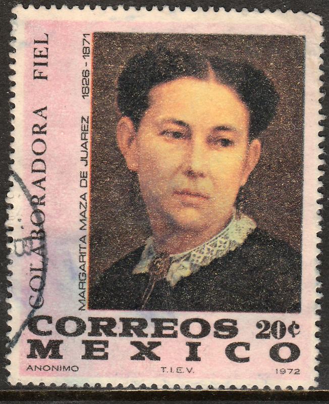 MEXICO 1043, Benito Juarez Death Centennial(his wife). Used. VF. (139)