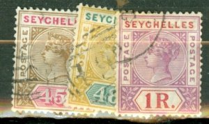 IM: Seychelles 1-7, 9-16, 19 used CV $112; scan shows only a few