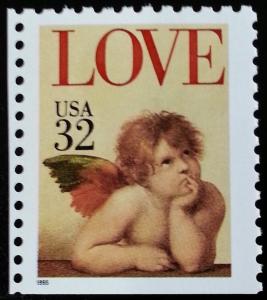 1995 32c Love Cherub, Booklet Single Scott 2959 Mint F/VF NH 