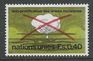 UN-GENEVA # 23 Nuclear Weapons (1) Mint NH