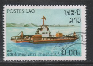 Laos 397 River Vessels 1982