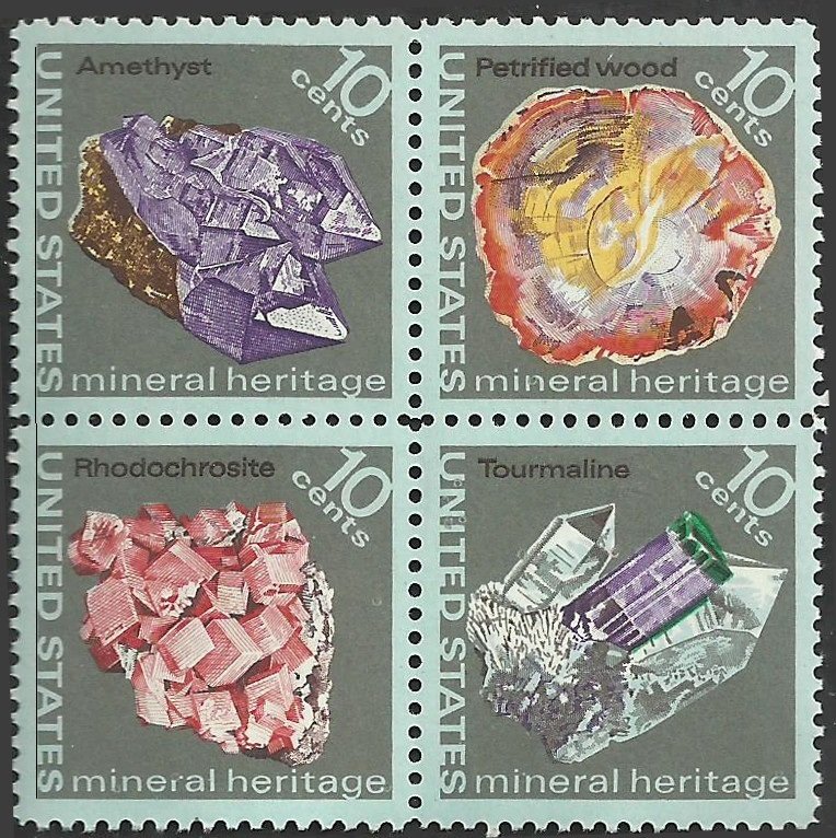 # 1538-1541 MINT NEVER HINGED ( MNH ) MINERALS XF+