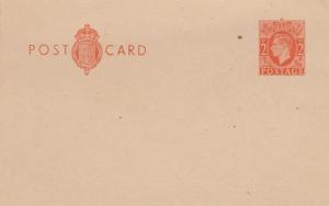 GB KGVI 1937/47 2d Prepaid Postcard J2045