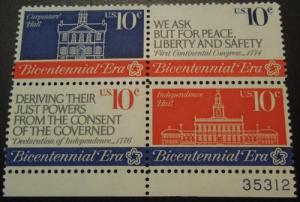 1974 10c First Continental Congress Scott 1546a PB MNH