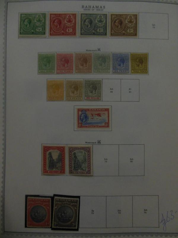 BAHAMAS : Very nice, all Mint, all diff. collection w/many Better. SG Cat £822.