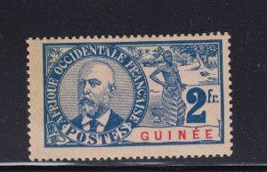 Fr. Guinea Scott # 46 VF OG mint hinged nice color scv $ 40 see pic !