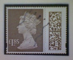 Great Britain, Scott MH515, used (o), 2022 Machin, Queen Elizabeth II, £1.85