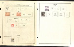 Nauru Stamp Collection on 35 Scott International & Harris Pages, 1915-1984
