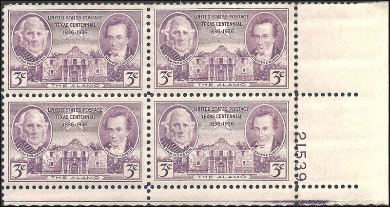 776 Mint,OG,NH... Plate Block of 4... SCV $2.00