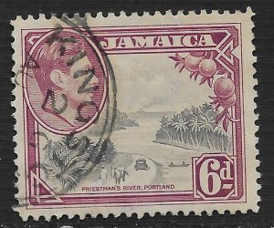 Jamaica #123 6p Priestman's River, Portland Parish ~ Used