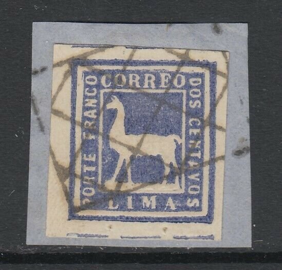 Peru, Scott 20, used on small piece