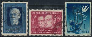 Austria #557-9  CV $9.75