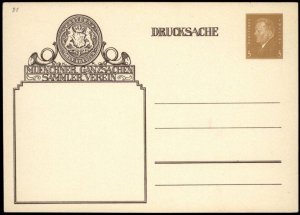 Germany Munich Ganzsachen Club Private Postal Card Cover G68578