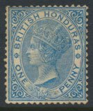 British Honduras SG 17 SC # 13 Used blue wmk Crown CA see scans and details