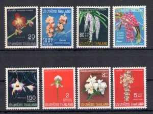 1967 Thailand, Yvert n. 470/77 - Flowers - Orchids - MNH**