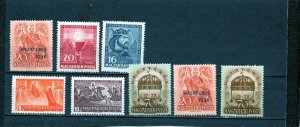 HUNGARY 1938 SET OF 8 STAMPS MNH