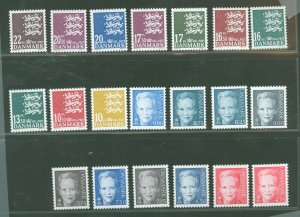 Denmark #1295-1313  Single (Complete Set) (Queen)