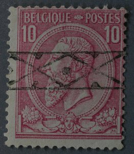 Belgium #52c VG Used Yellowish Paper Bright and Clean w/ Light Cancel