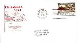 FDC 1974 SC #1552 Farnam Cachet - New York, Ny - Single - J322