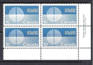 Canada PLATE BLOCK SCOTT 513i VF MINT NH (BS9877)
