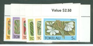 Tokelau  #138-143  Single (Complete Set) (Flowers)