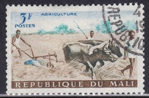 Mali 19 CTO 1961 Plowing The Fields